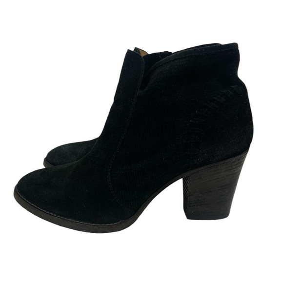 Aquatalia | Fern Black Suede Ankle Boots- size 8 - Picture 2 of 11